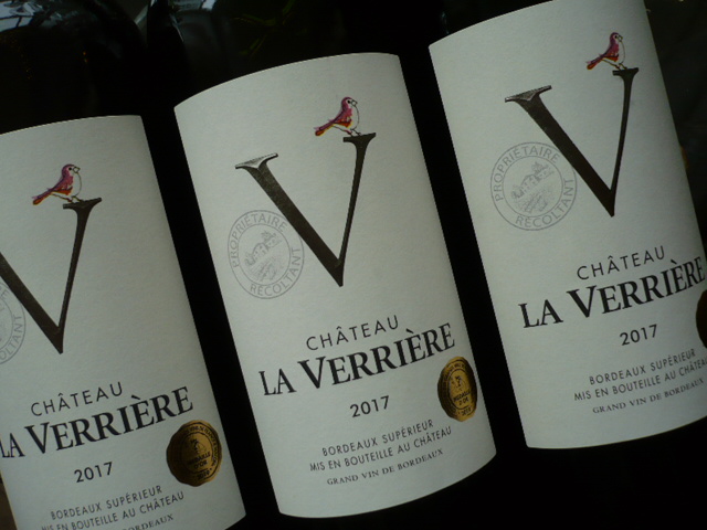 2018er CHATEAU LA VERRIÈRE Bordeaux Supérieur AOC -0,75l-