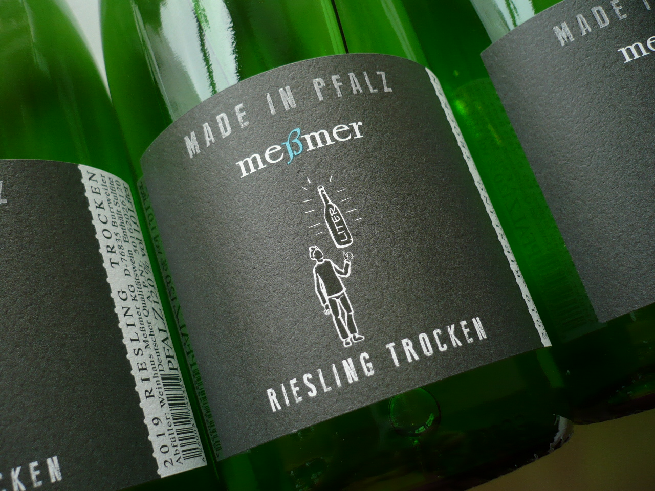 trocken,Weinhaus RIESLING Pfalz Weinhandel -Liter- – 2022er Qba im Meßmer, Fedelhören