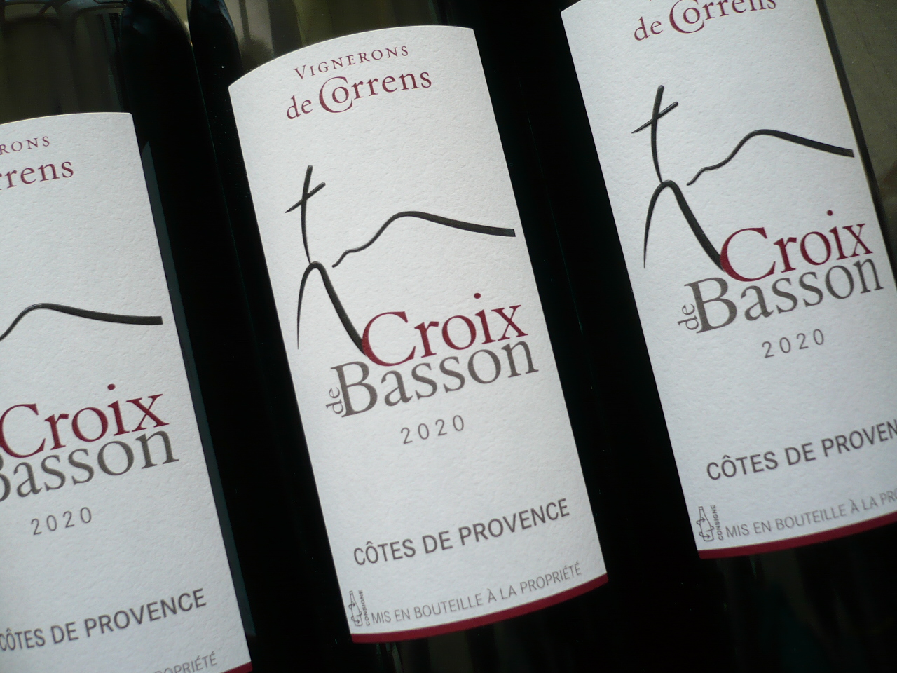 2020er CROIX DE BASSON Rouge Cotes de Provence AOC (FR-BIO-01) -0,75l-
