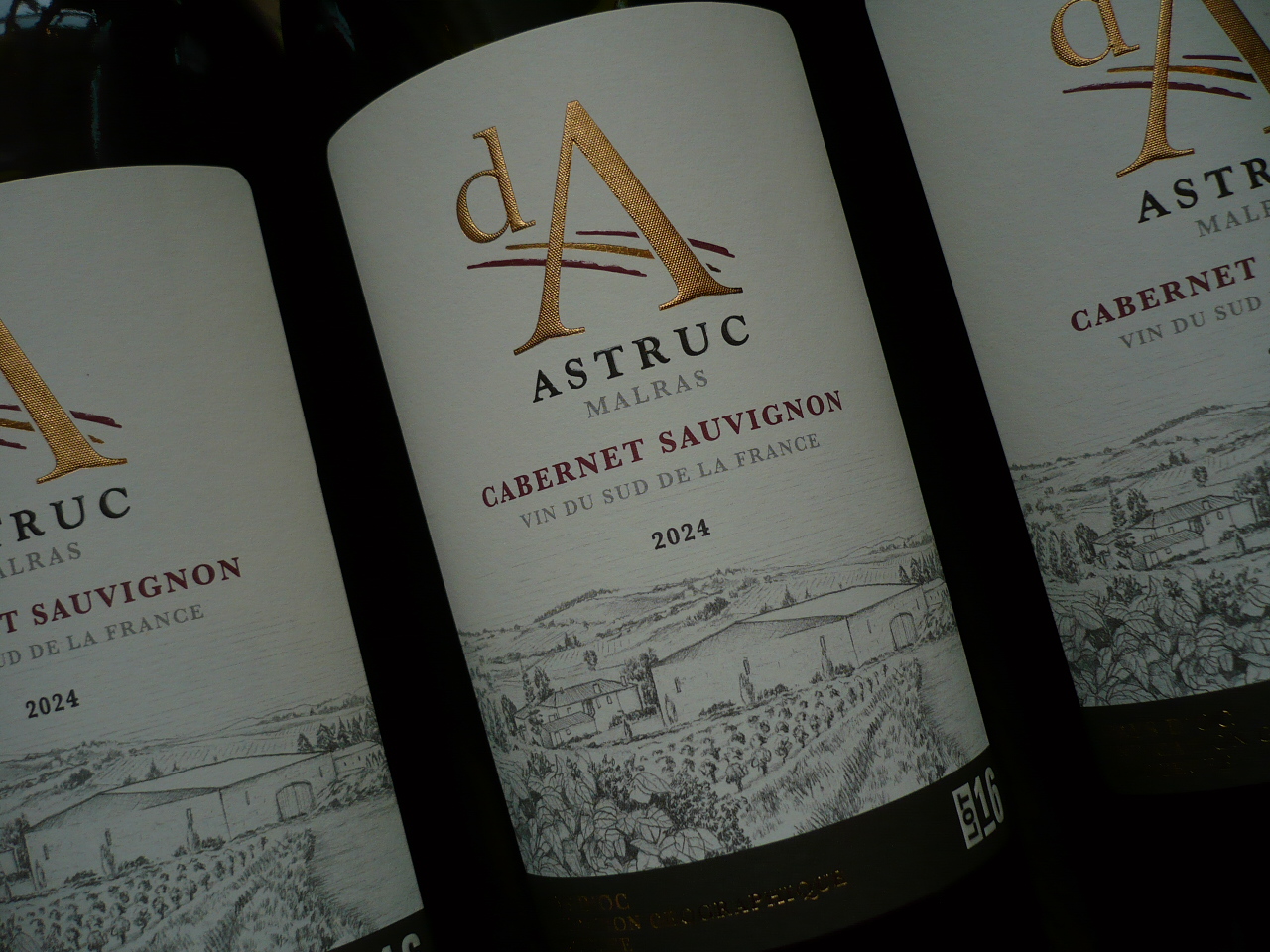 2024er CABERNET-SAUVIGNON d'A, Dom. Astruc, igp -0,75l-