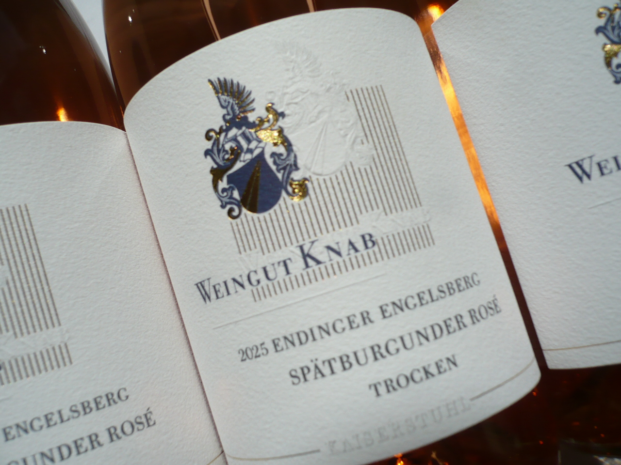 2025er SPÄTBURGUNDER ROSÉ Kabinett trocken, Knab -0,75l-