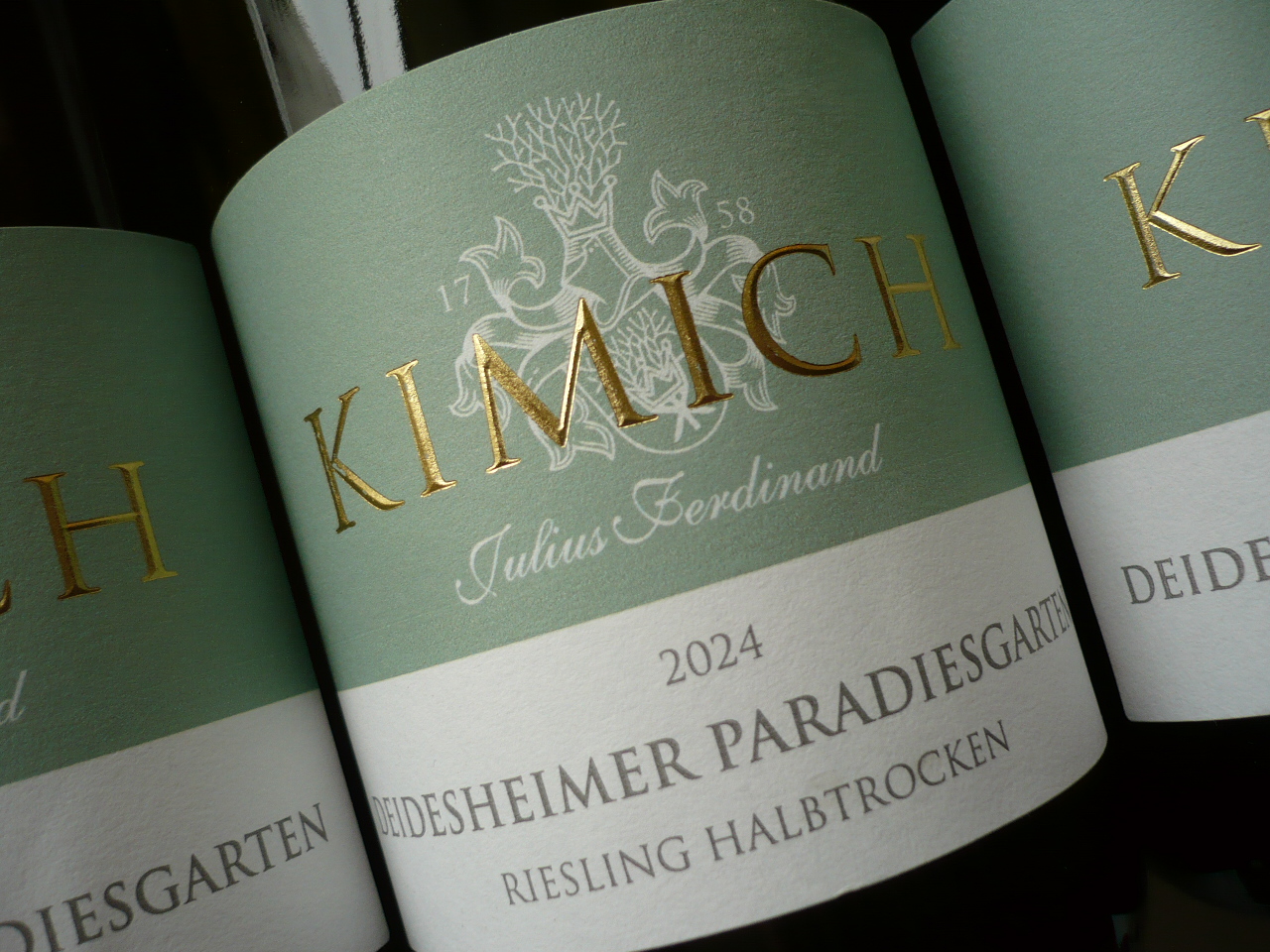 2024er RIESLING Kabinett halbtrocken "Paradiesgarten", Kimich, Pfalz -0,75l-