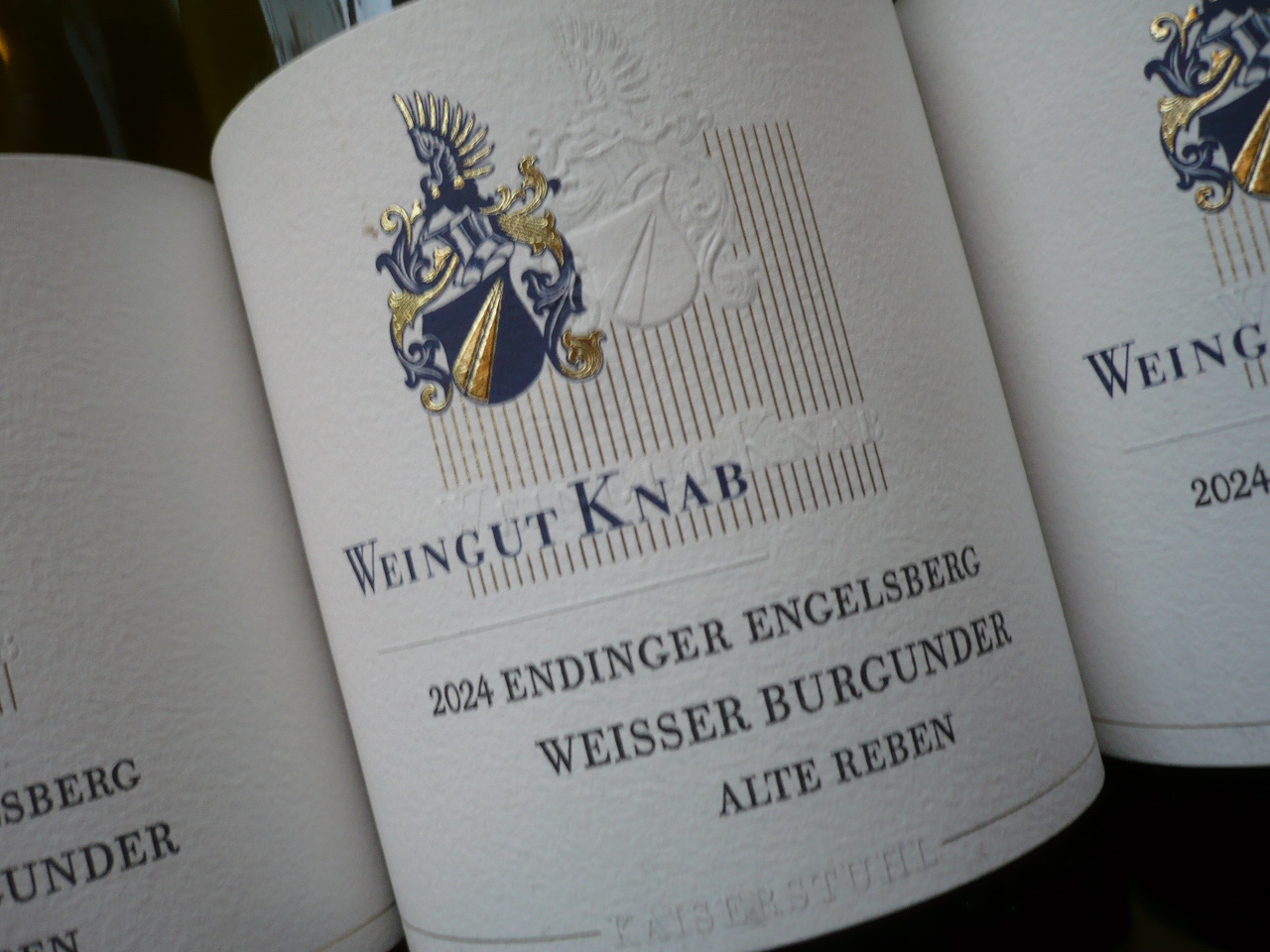 2024er WEISSBURGUNDER Spätlese Alte Reben trocken, Knab -0,75l-