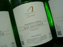 2025er SILVANER trocken, Weingut Hermann Dereser Stammheim, Franken -Ltr.-