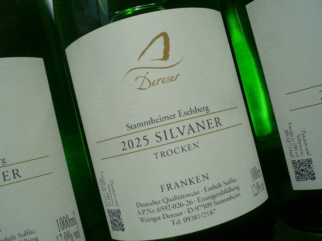 2025er SILVANER trocken, Weingut Hermann Dereser Stammheim, Franken -Ltr.-