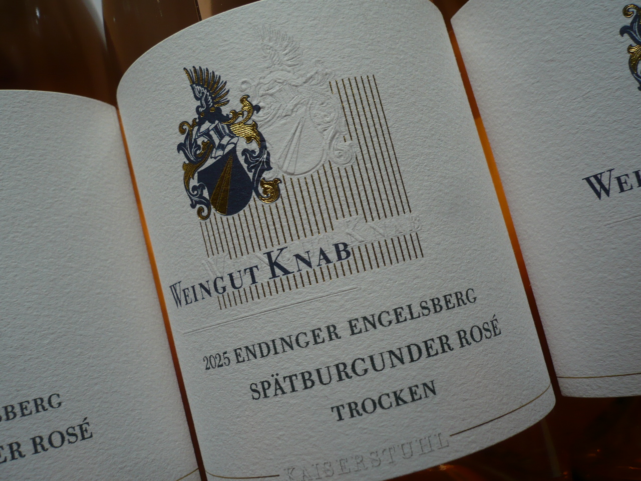2025er SPÄTBURGUNDER ROSÉ Kabinett trocken, Knab -0,75l-