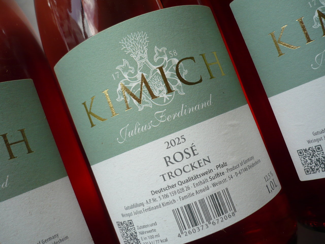 2025er ROSÉ Qba trocken, Kimich, Pfalz -Ltr.-
