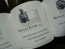 2025er WEISSBURGUNDER Alte Reben trocken, Knab -0,75l-