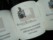 2023er SPÄTBURGUNDER trocken Alte Reben Barrique, Knab -0,75l-